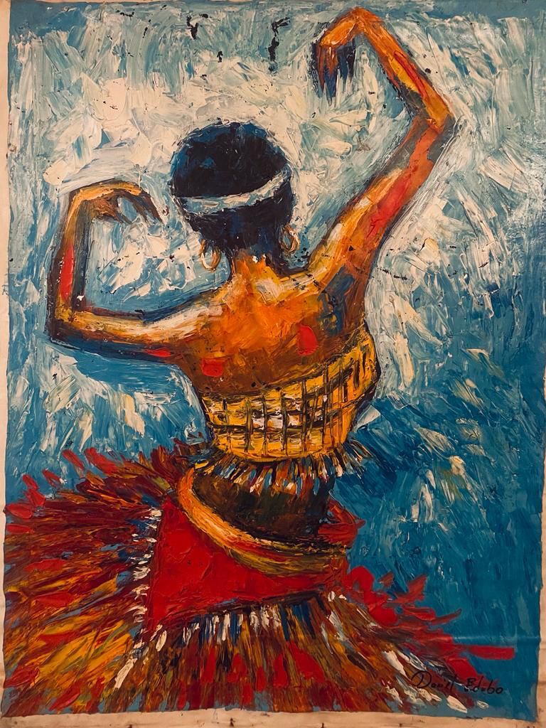 African Dancer Painting
