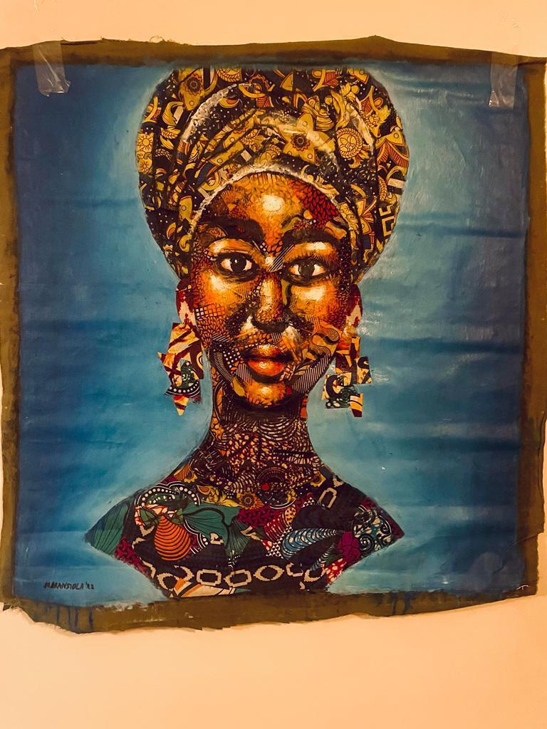African Woman Patchwork Collage