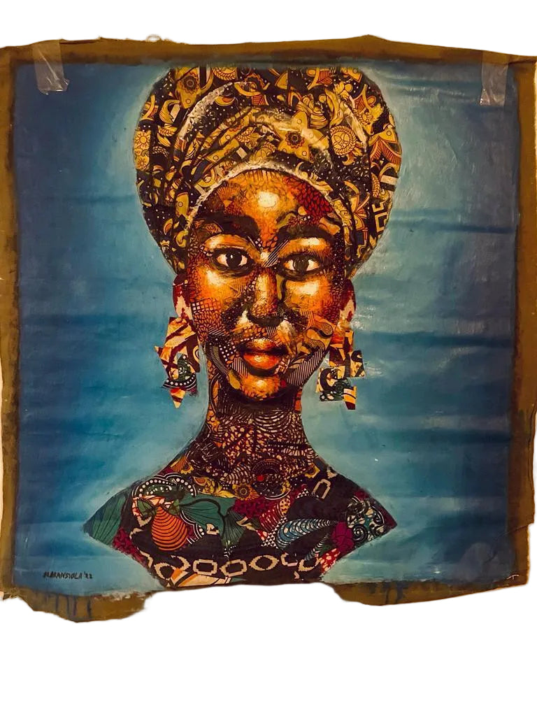 African Woman Patchwork Collage